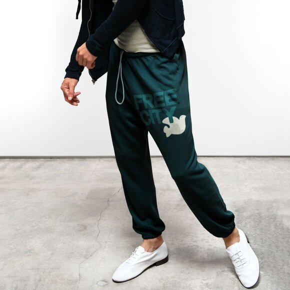 freecity Flow Sweatpant in Greenshrooms Size Medium - Picture 1 of 4